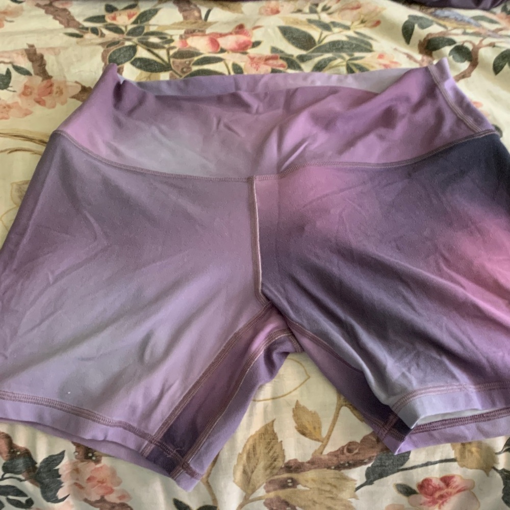 lululemon athletica Purple Ombre High-Rise Bike Shorts
